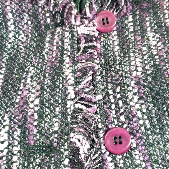 Dressbarn Purple 💜 Women's Blazer Jacket Made In Vietnam Size 14 - Picture 14 of 15